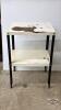 METAL UTILITY STAND THAT NEEDS REPAINTING - 4