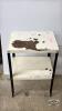 METAL UTILITY STAND THAT NEEDS REPAINTING - 5