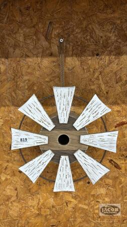 11IN WIDE WINDMILL BIRD HOUSE