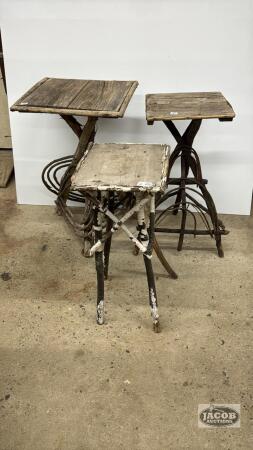 (3) STICK TABLES