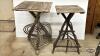 (3) STICK TABLES - 3