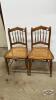 (2) CANE BOTTOM DINNING ROOM CHAIRS
