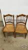 (2) CANE BOTTOM DINNING ROOM CHAIRS - 2