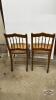 (2) CANE BOTTOM DINNING ROOM CHAIRS - 4