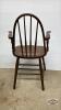 SPINDLE BACK WOODEN ARM CHAIR - 4