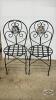(2) WROUGHT IRON PATIO CHAIRS