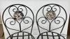 (2) WROUGHT IRON PATIO CHAIRS - 3