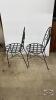 (2) WROUGHT IRON PATIO CHAIRS - 4