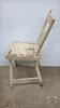WOODEN CHICKEN COUPE PAINTED CHAIR - 2