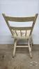 WOODEN CHICKEN COUPE PAINTED CHAIR - 3