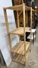 WOODEN ADJUSTABLE (4) SHELF STAND - 2