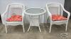 (2) WICKER CHAIRS WITH A TABLE - 2