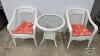 (2) WICKER CHAIRS WITH A TABLE - 3