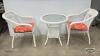 (2) WICKER CHAIRS WITH A TABLE - 4