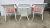 (2) WICKER CHAIRS WITH A TABLE - 5