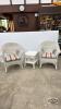(2) WICKER CHAIRS WITH TABLE