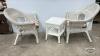 (2) WICKER CHAIRS WITH TABLE - 5