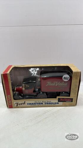 "TRUE VALUE HARDWARE" FORD TRACTOR TRAILER