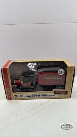 "TRUE VALUE HARDWARE" FORD TRACTOR TRAILER