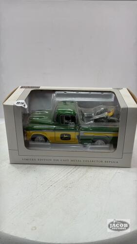 "JOHN DEERE" 1957 CHEVY TRUCK WITH LAWN MOWER