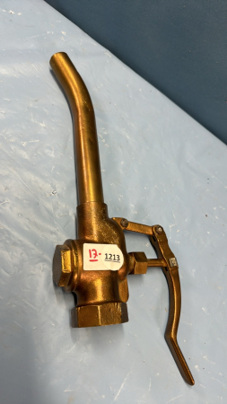 13" Long Brass Hose Nozzle