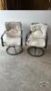 (2) METAL SWIVAL PATIO CHAIRS
