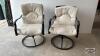 (2) METAL SWIVAL PATIO CHAIRS - 2