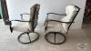 (2) METAL SWIVAL PATIO CHAIRS - 4