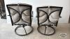 (2) METAL SWIVAL PATIO CHAIRS - 5
