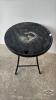 ROUND PATIO TABLE WITH GLASS TOP - 2