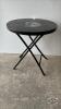 ROUND PATIO TABLE WITH GLASS TOP - 3
