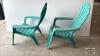 (2) PLASTIC LAWN CHAIRS - 3