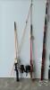 (6) FISHING POLES (3) COME WITH REELS - 2