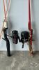 (6) FISHING POLES (3) COME WITH REELS - 3