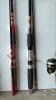 (6) FISHING POLES (3) COME WITH REELS - 4