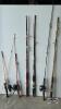 (6) FISHING POLES (3) COME WITH REELS - 6