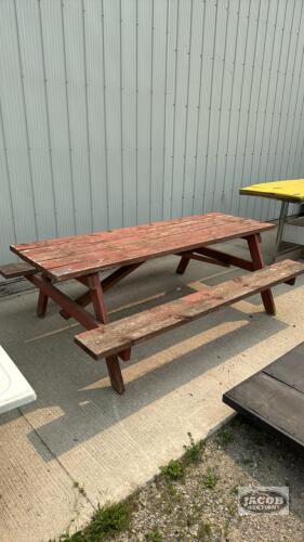 WOODEN PICNIC TABLE