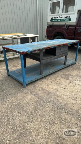 HEAVY STEEL WORK BENCH