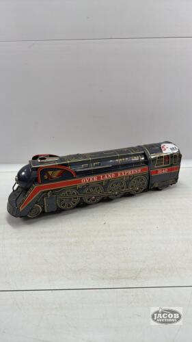 MODERN TOY TIN BATTERY POWERED TRAIN ENGINE