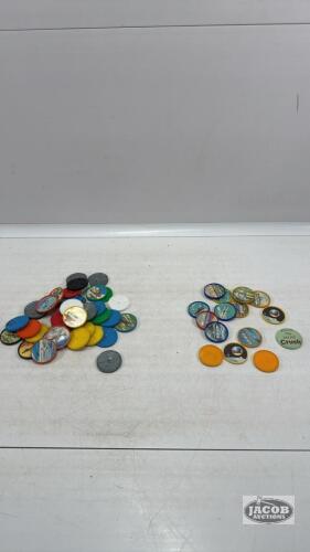 QUANTITY OF AIRPLANE, SPACE AND BOAT COINS