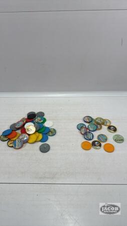 QUANTITY OF AIRPLANE, SPACE AND BOAT COINS