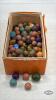 QUANTITY OF CLAY AND GLASS MARBLES