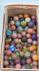 QUANTITY OF CLAY AND GLASS MARBLES - 2