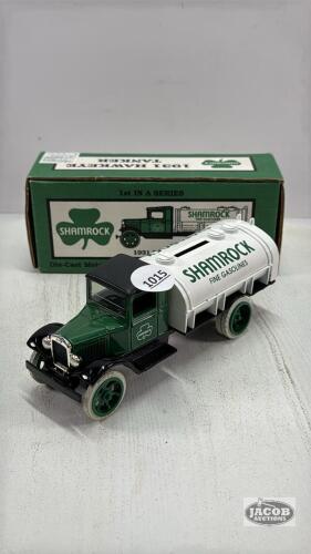 "SHAMROCK GAS" 1931 HAWKEYE TANKER
