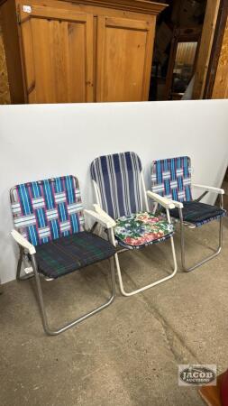 (3) LAWN CHAIRS