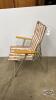 (1) MAC FOLDING LAWN CHAIR WITH WOODEN ARMS - 3