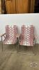 (2) ALUMINUM FOLDING LAWN CHAIRS