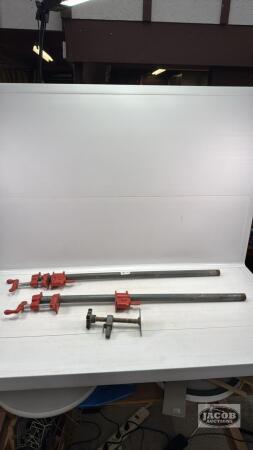 (2) BENCHMARK 3/4IN PIPE 26IN LONG PIPE CLAMPS