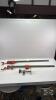 (2) BENCHMARK 3/4IN PIPE 26IN LONG PIPE CLAMPS
