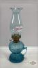 COAL OIL BLUE GLASS FINGER LAMP